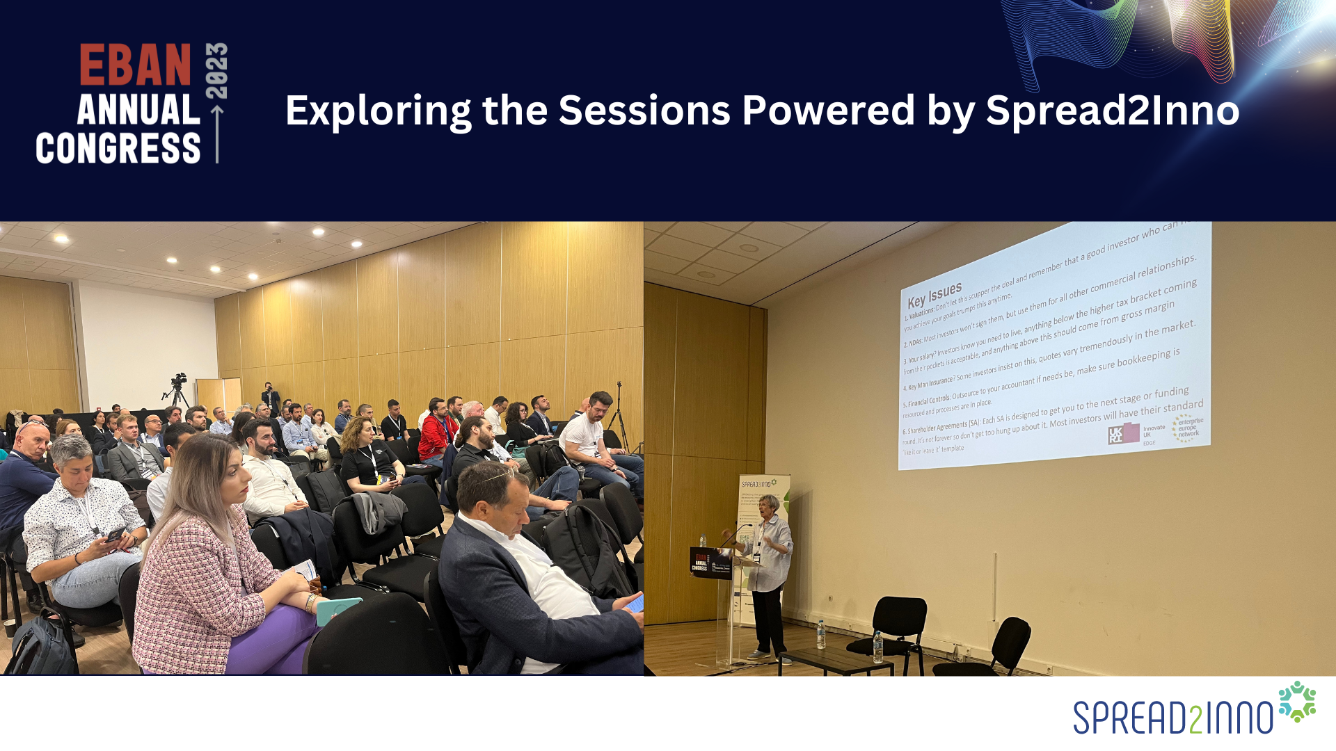 Exploring the Sessions Powered by Spread2Inno at the EBAN Congress 2023