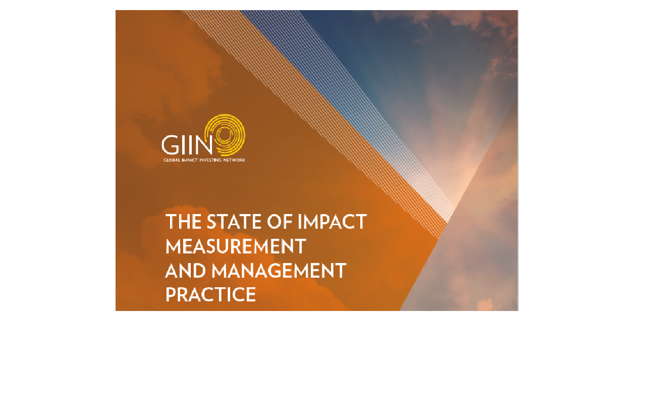 State of Impact Measurement and Management Practice, written by (GIIN)
